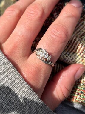 Silver 5 Stone Ring